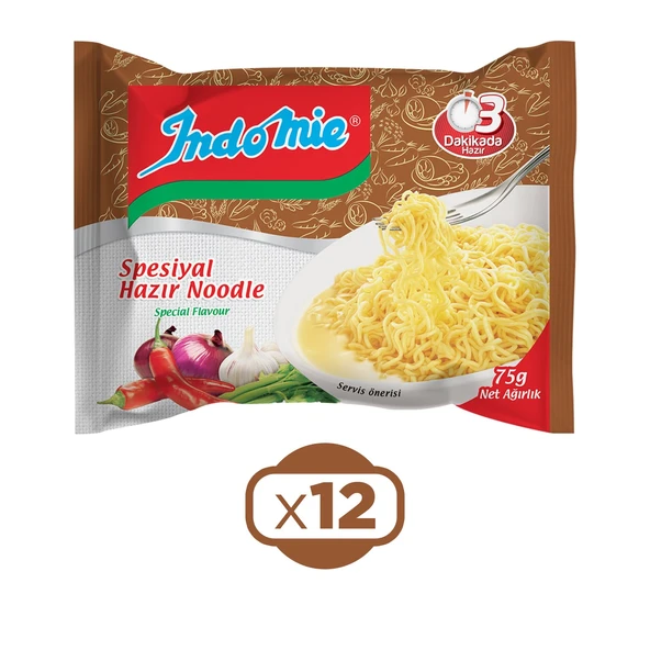 Indomie Noodle Spesiyal 75 Gr x 12 Adet ürün görseli 1