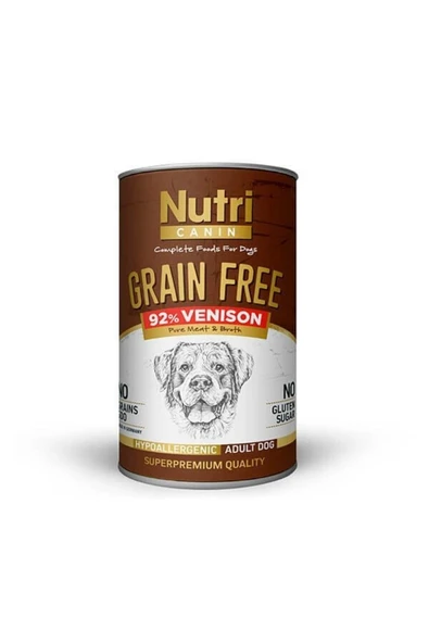 Nutri Canin Tahılsız Geyik Etli Patatesli Yetişkin Köpek Konservesi 400 Gr ürün görseli 1