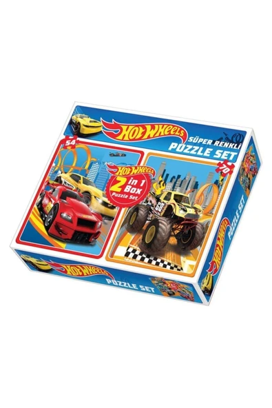 DIYTOY Hot Wheels 2 In 1 Puzzle ürün görseli 1