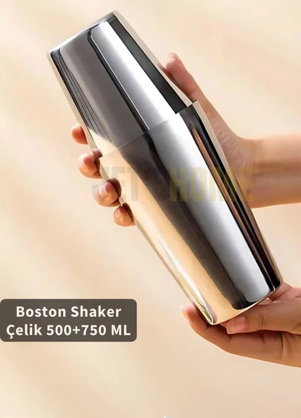 Boston Shaker Çelik Paslanmaz Çelik Kokteyl Shaker 500+750 ML ürün görseli 1