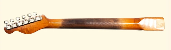 MJT VTS Eskitilmiş Vintage Amber Renk Gitar Sapı - Resim 3