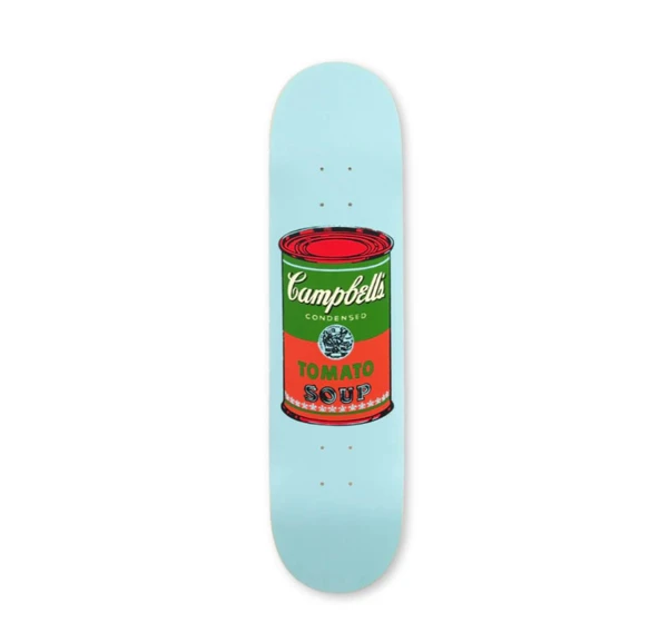 The Skateroom Pop Art Andy Warhol Campbells Soup Red Kaykay Tablo ürün görseli 1