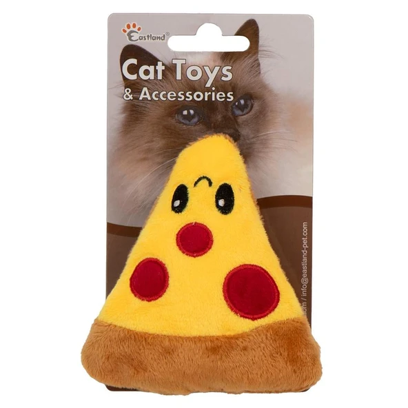 Eastland Catnipli Hışırtılı Peluş Pizza 11cm ürün görseli 1