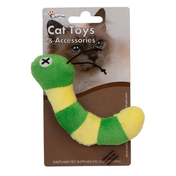 Eastland Catnipli Peluş Dijital Sesli Tırtıl 13cm ürün görseli 1