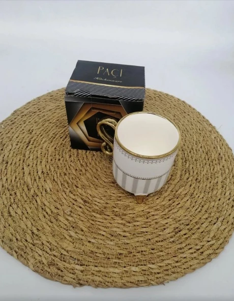 Şener ŞNR 800433 Kupa Lujo Gold Çizgi Desen ürün görseli 1
