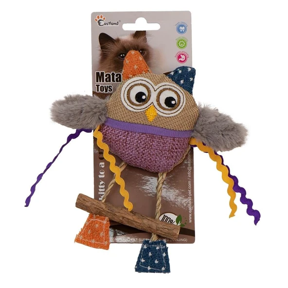 Eastland Catnipli Peluş Baykuş 16cm ürün görseli 1