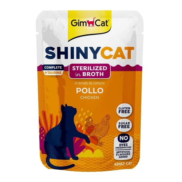 Gimcat Shinycat Chicken Sterilized Tavuklu Kısır Pouch Mama 70 gr ürün görseli 1