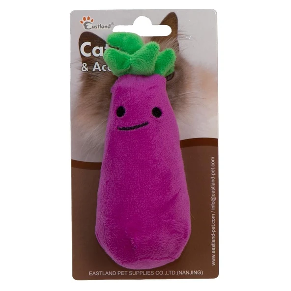 Eastland Catnipli Hışırtılı Peluş Patlıcan 13cm ürün görseli 1