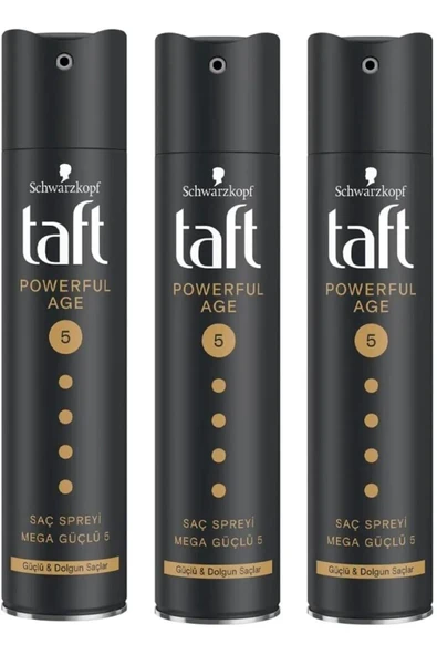 Taft Saç Spreyi Powerful Age 250ml 3 Adet ürün görseli 1