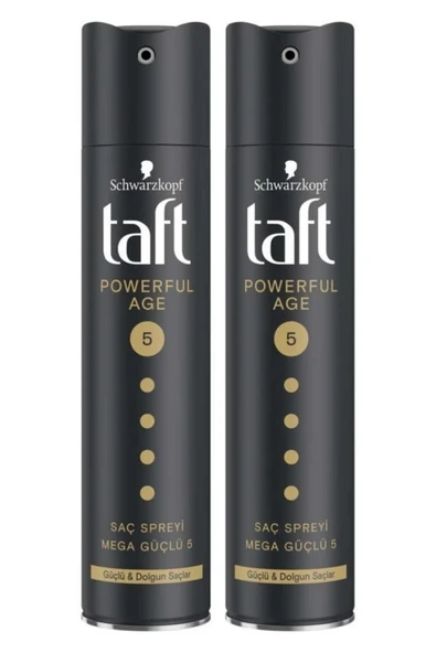 Taft Saç Spreyi Powerful Age 250 ml 2 Adet ürün görseli 1