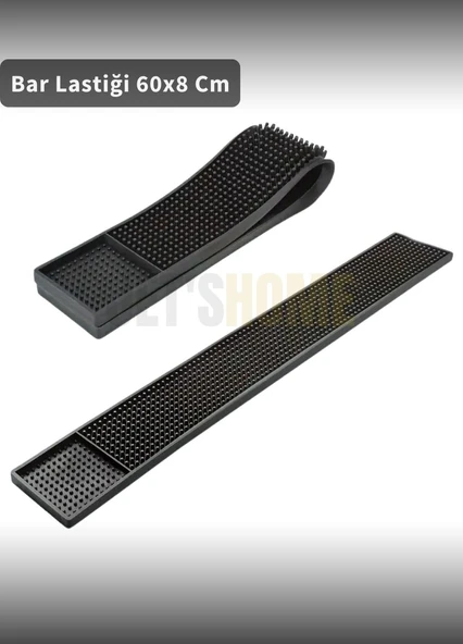 Kauçuk Bar Matı Servis Paspası Su Geçirmez Bar Lastiği 60x8 ürün görseli 1
