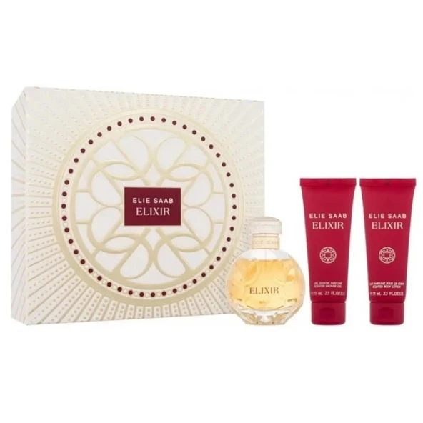 Elie Saab Elixir 75 ml Duş Jeli+75 ml Vücut Losyonu+EDP 100 ml Kadın Parfüm Seti ürün görseli 1
