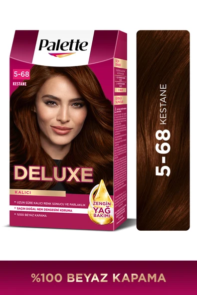 PALETTE DELUXE KİT SAÇ BOYASI-5.68-KESTANE ürün görseli 1