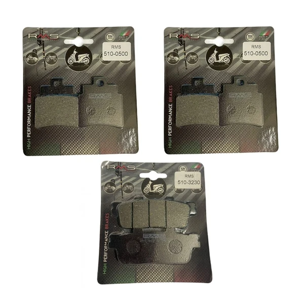 Sym Joymax Z 250  Ön ve Arka Fren Balata Takımı RMS RM04 ürün görseli 1