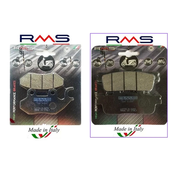 Sym HD 2 EFİ 200  Ön ve Arka Fren Balata Takımı RMS RM06 ürün görseli 1
