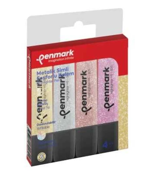 Penmark Simli Fosforlu Kalem Seti 4Lü - 3 adet ürün görseli 1