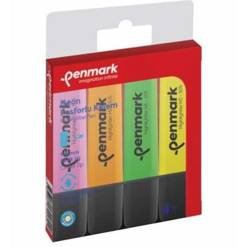 Penmark Fosforlu Kalem Seti 4Lü - 3 paket ürün görseli 1