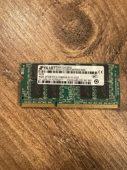SMART 4GB 2RX8 PC3-10600S PMR1543002 SG572128ACM069S2MK ECC NOTEBOOK  SERVER RAM BELLEK ürün görseli 1