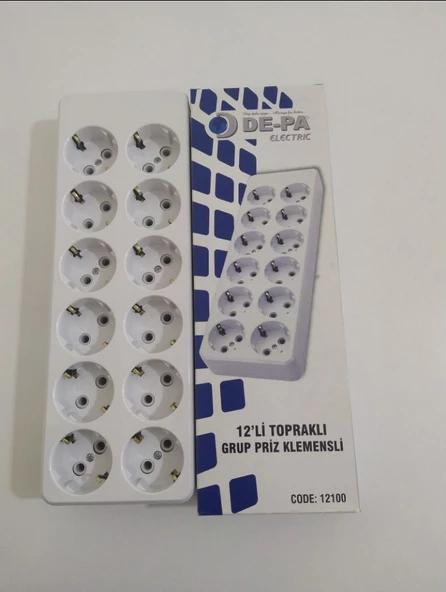 DEPA 12 Lİ KLEMENSLİ PRİZ ürün görseli 1