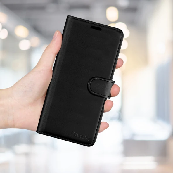TECNO POVA NEO 4 KARTLIKLI CÜZDAN KILIF (DELUXE WALLET CASE)  SİYAH ürün görseli 1