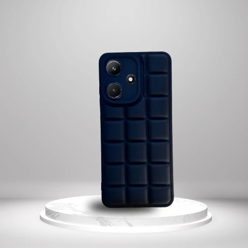 İnfinix Hot 30İ Uyumlu  Silikon Madlen Case SİYAH ürün görseli 1