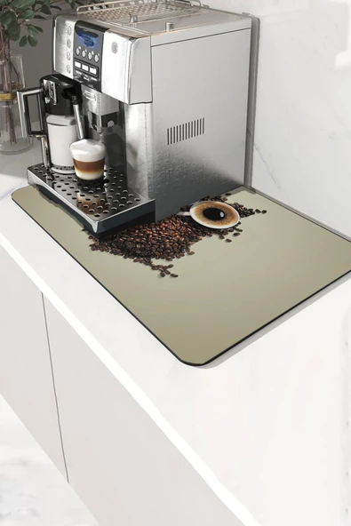 Valerine Life Kahve Makinesi Matı Sıvı Geçirmez Kaymaz Yıkanır Çaycı Çay Espresso Makinesi Pad 35x45cm 27KHD241226 ürün görseli 1