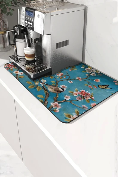 Valerine Life Kahve Makinesi Matı Sıvı Geçirmez Kaymaz Yıkanır Çaycı Çay Espresso Makinesi Pad 35x45cm 27KHD250202 ürün görseli 1