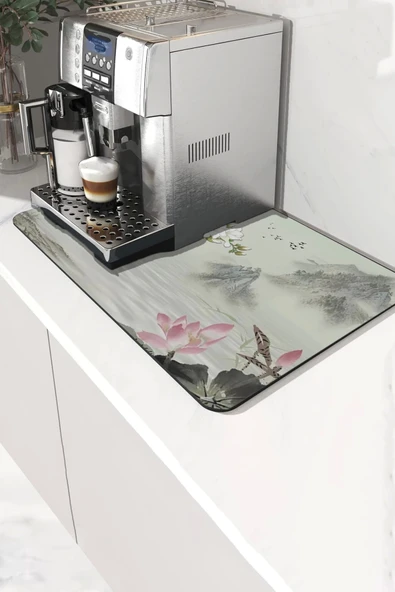Valerine Life Kahve Makinesi Matı Sıvı Geçirmez Kaymaz Yıkanır Çaycı Çay Espresso Makinesi Pad 35x45cm 27KHD250207 ürün görseli 1