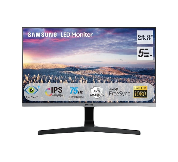 Samsung LS24R350FZRXUF 23.8" 5 MS 75 Hz HDMI+D-Sub FreeSync Full HD IPS LED Monitör ürün görseli 1