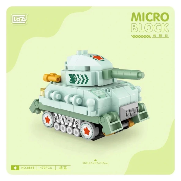 Nessiworld LZ8618 LOZ Blok Oyuncak Mini Poşet -Vagonlife - Resim 5