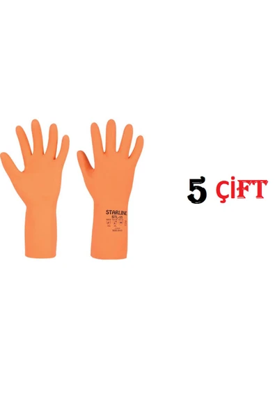 Kimyasal Nitril Eldiven Starline Stl-55 (10-10,5 Numara) X 5 Adet ürün görseli 1