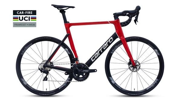 Carraro Fıre 1.2 UCI 105 51 Cm Hd Fren Yol Bisikleti - krom-kırmızı ürün görseli 1