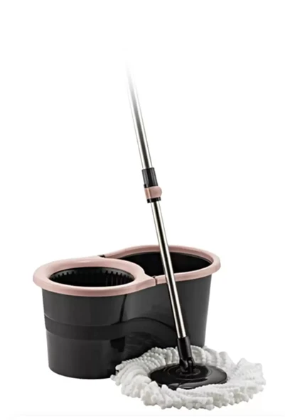 Sillgech 360 Smart Mop Jr. Black Siyah Temizlik Paspas Seti Pembe ürün görseli 1