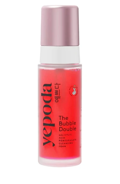 Yepoda  The Bubble Double – Nar & Salisilik Asitli Temizleyici Köpük 120 ml ürün görseli 1