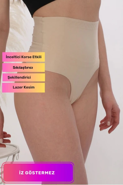 Yeni Sezon Kaymaz Vücut Şekillendirici Sıkılaştırıcı Toparlayıcı Şekillendirici Lazer Kesim String Korse ürün görseli 1