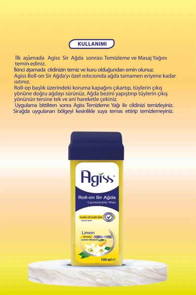 Agiss Roll-On Sir Ağda Kuru Ciltler 100 ml - Resim 2