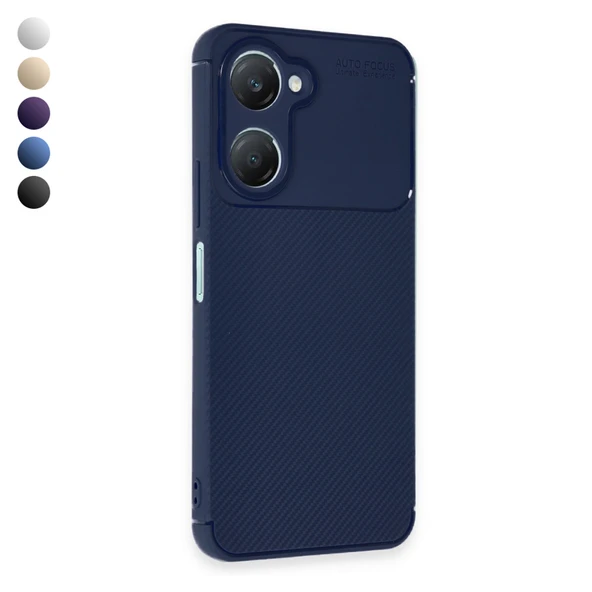 Vivo Y18 Kılıf Focus Carbon Silikon Kapak ürün görseli 1
