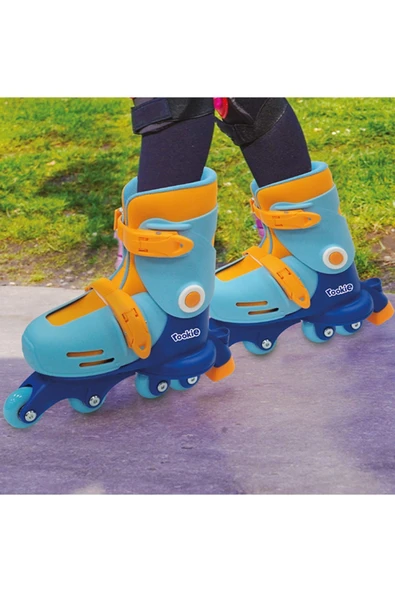 Paten Ayarlanabilir Dönüşen Tekerlekli 2 In 1 Twisty Paten - Mavi 29-32 ürün görseli 1