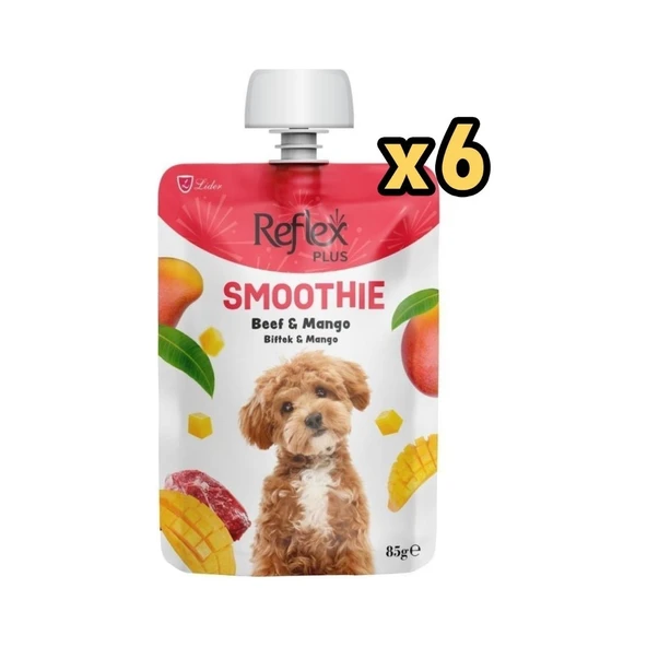 Smoothie Biftekli ve Mangolu Likit Köpek Ödülü 85 gr x 6 Adet ürün görseli 1