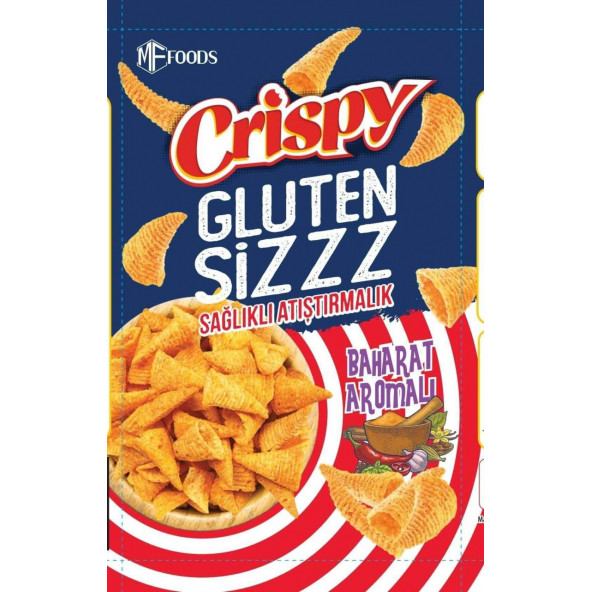 Crispy Glutensiz Baharat Aromalı Cips (80 g)(x 5 Adet) ürün görseli 1