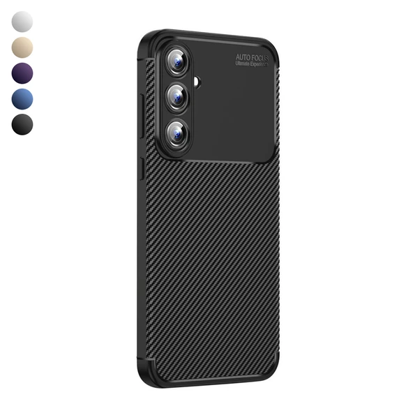 Samsung Galaxy A36 Kılıf Focus Carbon Silikon Kapak ürün görseli 1