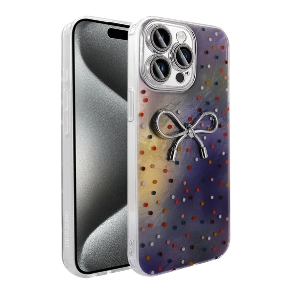 iPhone 15 Pro Kılıf Kamera Korumalı Figürlü Ponti Silikon Kapak ürün görseli 1