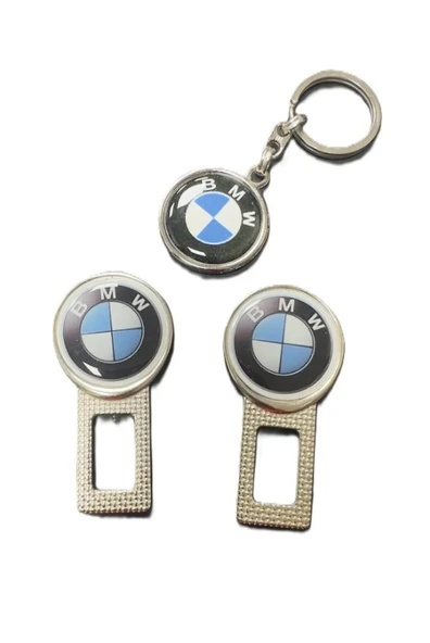 Bmw Yazılı Metal Damla Anahtarlık Çift Yönlü (1 ADET) Kemer Ikaz Susturucu 2 Adet ürün görseli 1