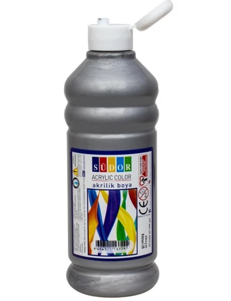 Südor Metalik Akrilik Boya 500Ml Gümüş - 2 adet ürün görseli 1