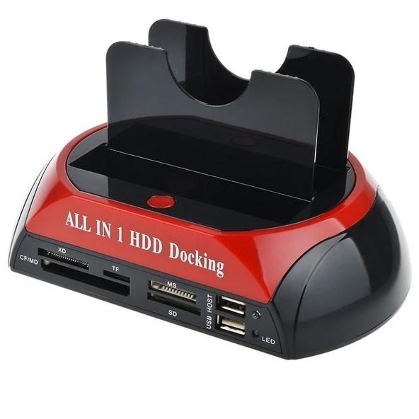 PrimeX PX-385 Harici Usb 2.0 2.5- 3.5 IDE+SATA Hdd + Kart Okuyucu Docking ürün görseli 1