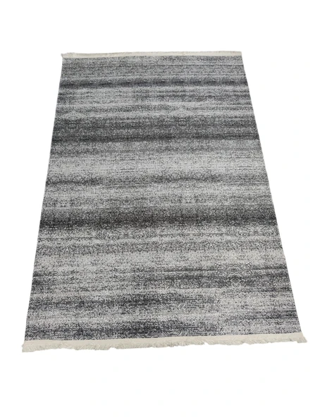 120*180 yazlık kilim desenli gri&beyaz halı ürün görseli 1