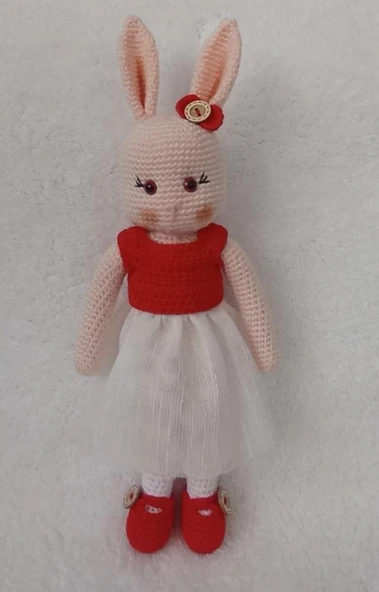 Tavşan Alice Amigurumi Organik Oyuncak ürün görseli 1