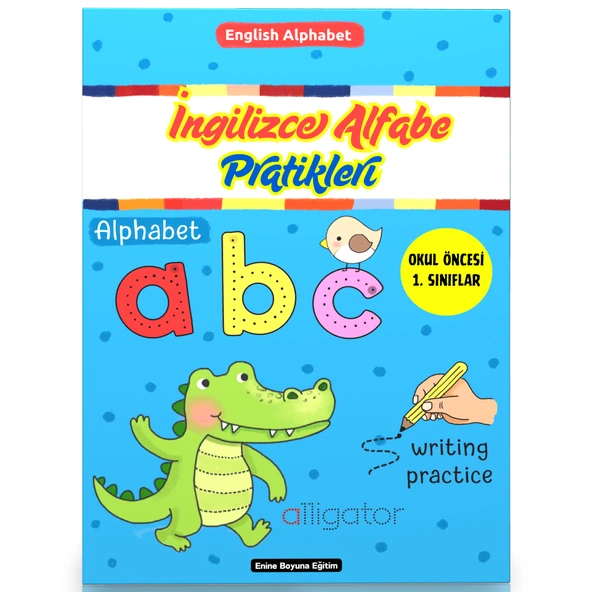 İngilizce Alfabe Pratikleri YAZ-SİL Kitabı (İngilizce Kelime Öğreten Alfabe) ürün görseli 1