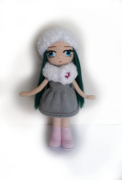 Prenses Bebek Amigurumi Organik Oyuncak ürün görseli 1