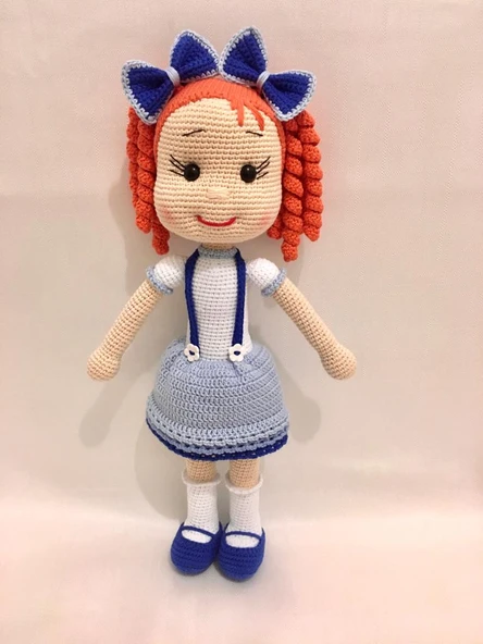 Şirin Lale Bebek Amigurumi Organik Oyuncak ürün görseli 1